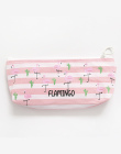 Kawaii Cute Pink Flamingo Płótno Piórnik Przechowywania Organizator Pióra Torby Etui Ołówek Bag School Supply Piśmienne