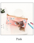Cartoon Unicorn Piórnik Śliczne Przezroczysty ołówek bag box biurowe pen pokrowiec dzieci prezent Biuro szkolne escolar