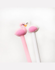 2 sztuk/partia 0.5mm Kreatywny Swan Flamingo Żel Długopis Pióro Podpis Escolar Szkolne materiały biurowe Papelaria Dostaw Upomin