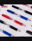 Deli Gel pen 3 sztuk 0.5mm biurowe Biurowe długopisy żelowe dla studentów pisania Czarny Czerwony Niebieski Wysokiej jakości żel