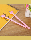Różowy Kolor Flamingi Shell Gel Pen DIY Materiały Biurowe i Artykuły szkolne Smooth Pisanie Czarny i Niebieski Tusz 0.5mm Długop