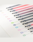 12 sztuk/partia Gel Pen 0.5mm Kolor Pióra Atramentu Ekspres Długopis Szkoły Biurowymi Muji Styl 12 Kolory