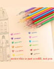 12 sztuk/zestaw Piękne Piśmienne Diament 12 Kolory Gel Refill Biuro Papiernicze Szkolne Multicolor Korea Długopisy Dla Dzieci