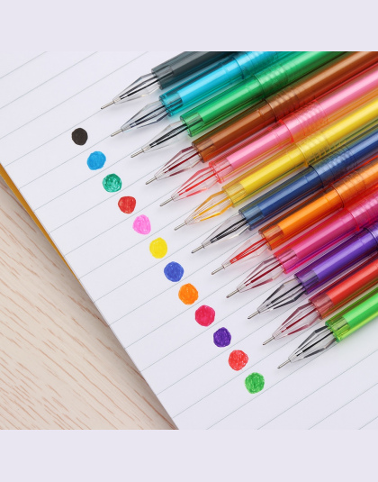 12 Sztuk/zestaw Nowe Słodkie Cukierki Kolor D? Ugopis Diament Długopis Żelowy Kreatywny Prezent Kreatywne Papiernicze Kolorowe D