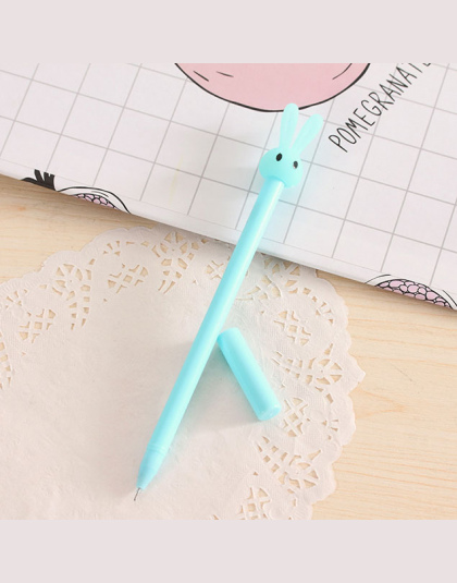 1 sztuk Nowy Śliczny królik długopis żelowy materiał escolar biuro szkolne pisanie długopisy biurowe caneta papelaria
