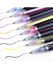 Bianyo 48 sztuk Neon Glitter Gel Pen Wkłady Metalowe Pastelowe Kolor Rysunek Szkic Marker Długopis Piśmiennicze Szkoła dla Dziec