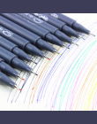 10 sztuk/partia Cienka linia pióro do rysowania dla manga cartoon projektowania Wody Kolorowe długopisy reklamowe Stationery Off