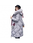 Duża futra płaszcz zimowy parka zagęszczony kobiety przeszycia slim długi płaszcz zimowy dół bawełna panie dół parka dół kurtki 