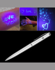 Twórczy Magia LED Światła UV Długopis z Invisible Ink Tajne Spy Pen Bibelot Na Prezenty Szkolne Materiały Biurowe