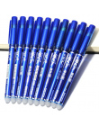 Hurtownie 10 sztuk 0.5mm Pręt Wymazywalnej Długopis Niebieski/Czarny Wkładem Magia Długopis Biurowe Student Egzamin zapasowe, un