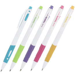 5 sztuk Długopis Plastikowy Długopis Długopis Wciśnięty Biały Pręt Długopis