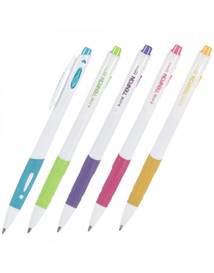 5 sztuk Długopis Plastikowy Długopis Długopis Wciśnięty Biały Pręt Długopis