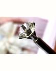 2018 Kryształ Pióra Duży karatowego diamentu długopis pierścień Pani ślub biuro szkolne Prezent metalowe pióro kulkowe Rose złot
