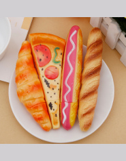 Zabawne długopisy gadżety reklamowe artykuły biurowe w kształcie bagietki hot doga croissanta pizzy idealne na prezent