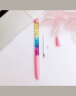 Śliczne 0.5mm Bajki Kij Długopis Drift Piasek Glitter Kryształ Długopis Rainbow Kolor Twórczy Długopis Dla Dzieci Prezent Nowość
