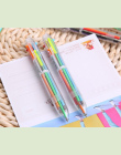 2 Sztuk/partia 6 w 1 kolory napełniania Długopis kreatywnych pisanie kolorowe multi color słodkie Długopis biurowe szkoła papier