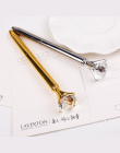 Prawdziwego Metalu duży Diament Długopis Wysokiej Jakości Mody Biznes Długopis promocji szkoły biurowe Prezent kryształ pen
