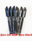 Wymazywalnej Długopis 6 sztuk/partia 0.5mm Niebieski Wkładem Długopis Długopis dla Szkolne Student Pisanie Kawai Piśmienne długo