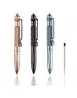 1 sztuk GENKKY Tactical pen wolframu stali obracanie unisex narzędzie pióro okno metalowy długopis wielofunkcyjny