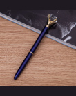 1 SZTUK Kawaii Długopis Duży Klejnot Metalowy Długopis Z duży Diament Niebieski I Czarny Magiczne Pióro Moda Szkoła Biurowe mate
