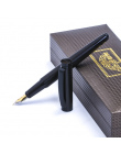Full Metal Matte black wątek ciała Iraurita wieczne pióro 0.5mm ink długopisy Biuro Biznes caneta tinteiro Piśmienne Pudełko 103