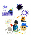 4 sztuk/zestaw Obrócić Wirowania Gąbka Pędzla Farba Dzieci Dzieci Flower Graffiti Art Malarstwo Rysunek Zabawki Narzędzia Szkoła