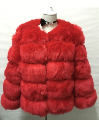 S-3XL Płaszcze Norek Kobiet 2018 Zima New Fashion Różowy FAUX Fur Coat Eleganckie Grube Ciepłe Kurtki Fałszywy Futro Kurtka Chaq