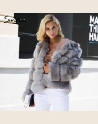 Simplee Rocznika furry fluffy faux fur coat kobiety Krótki fałszywe futra zima płaszcz odzieży różowy płaszcz 2017 jesień casual