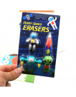 4 sztuk/zestaw Kreatywny chłopak latający spodek i alien i kosmiczny kształt gumy gumka kawaii papiernicze artykuły szkolne pape
