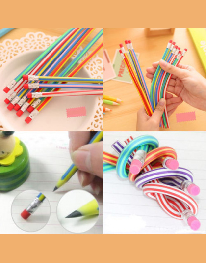 5 sztuk/partia Oferta Specjalna Staedtler Prismacolor Kolorowe Magia Bendy Miękkie Elastyczne Ołówek Z Gumką Dla Dzieci Pisanie 