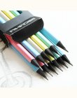 12 sztuk/partia 5 kolor czarny i pastelowe ołówki ołówek Drewna Standardowe 2B Macaron do rysowania Stationery Office szkolne 61