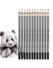 Najlepsza Jakość 12/24 Sztuk Zestaw Rysunek Szkicowania 9H-14B Standardowy Ołówki Ołówek Miękkie Bezpieczne nietoksyczne Profesj