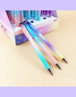 Śliczne Starry Sky Plastikowe Ołówek Kolor Gradientu Automatyczne Pióra Do Pisania Biuro Szkolne Ołówki Papeterii