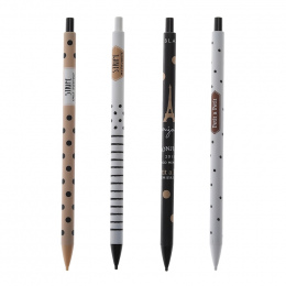 1 sztuk 0.5mm Śliczne Kawaii Plastikowe Ołówek Piękny Kropki Wieży Automatyczny Długopis Dla Kid Przyborów szkolnych Styl Losowo