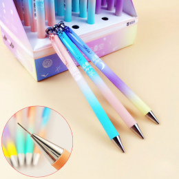 Śliczne Kawaii Starry Sky Mechanicznego Ołówka Fajny Kolor Gradientu Automatyczne Biuro Szkolne Piśmiennicze Ołówki Do Pisania