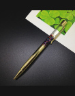Długopis 1.0mm Luksusowe Długopis Przepływu Oleju Kryształ Złota Folia Metal Miedzi Kolorowe Wysokiej jakości Złota Proszku Pias