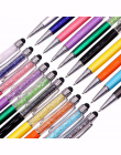 10 Sztuk/partia Kryształ Pen Diament Długopisy Biurowe Długopis Caneta Nowością Prezent Zakka Materiałów Biurowych Szkolne