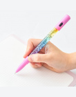 1 pc Glitter Śliczne Długopis Płyn Koloru Kawaii Długopis Magia Światła Długopisy Żelowe Kryształ Pen Biurze Pisania Śliczne Biu