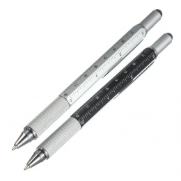 BAIKINGIFT New Arrival 6 w 1 Narzędzia metalowe Długopis wielofunkcyjny Śrubokręt Ruler Spirit Level z góry i skali