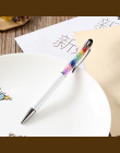 1 SZTUK Kreatywnych Kryształ Pen Diament Długopisy Biurowe Długopis Rysik Dotykowy Długopis 11 Kolory Tłustej Czarny Wkład 0.7mm