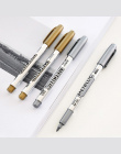 Nowy Kreatywny biurowe Metal kolor rzemiosło długopis złoty i srebrny farby Kredki długopis 1.5mm długopis