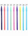 Kawaii Plastikowe Markery Śliczne Kolorowe Akwarela Długopis Dla Malowanie Graffiti Anime Linii Hak Długopis Dostaw Sztuki Linio