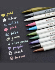 Metalowe Ołówek Zestaw Dauber Szkic Water Color Marker Marker Album 10 Kolory do Wyboru