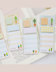 NOVERTY Kaktus Śliczne naklejki kawaii samoprzylepne karteczki biurowe planner notatnik śliczne papeleria notatnik kij 01945