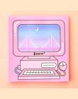 Twórczy gra komputerowa maszyna modelowanie Karteczki Memo Memo Pad Różowy dziewczyna serce N Razy Zakładki Prezent Piśmienne No