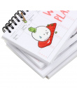 Kawaii tydzień plan memo book 80 blachy tygodnik codziennie planner Sushi notebook porządku obrad organizator Papiernicze szkoln
