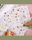6 arkusze DIY Kolorowe Króliki kawaii Naklejki Diary Planner Diary Czasopisma Uwaga Papieru Scrapbooking Albumy PhotoTag