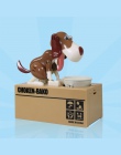 1 szt Puppy Głodny Monety Banku Choken Bako Robotic Pies Skarbonka Doggy Monety Banku Psów Saving Money Box Psów