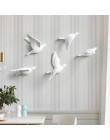 Ptak gołąb dekoracyjny na ścianę do ozdoby domu pokoju sypialni figurki 3d