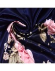 [BYSIFA] granatowe chińskie róże duże kwadratowe szale nowy damski elegancki duży jedwabny szalik moda damska akcesoria 90*90cm
